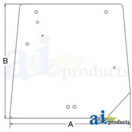 A & I PRODUCTS Glass; Rear Window 33.5" x33" x0.75" A-4272761M2